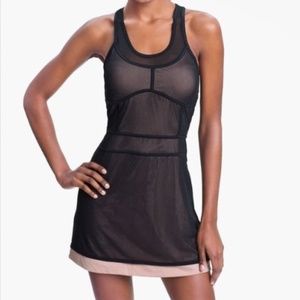 adidas stella mccartney black nude tennis dress, small, sexy